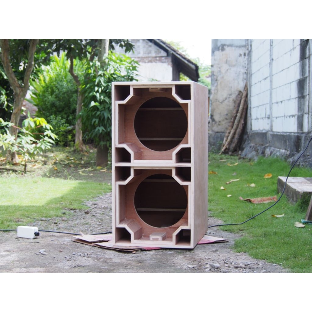 BOX SPEAKER PLANAR 12INCH 15INCH DOUBLE SEMI MERANTI