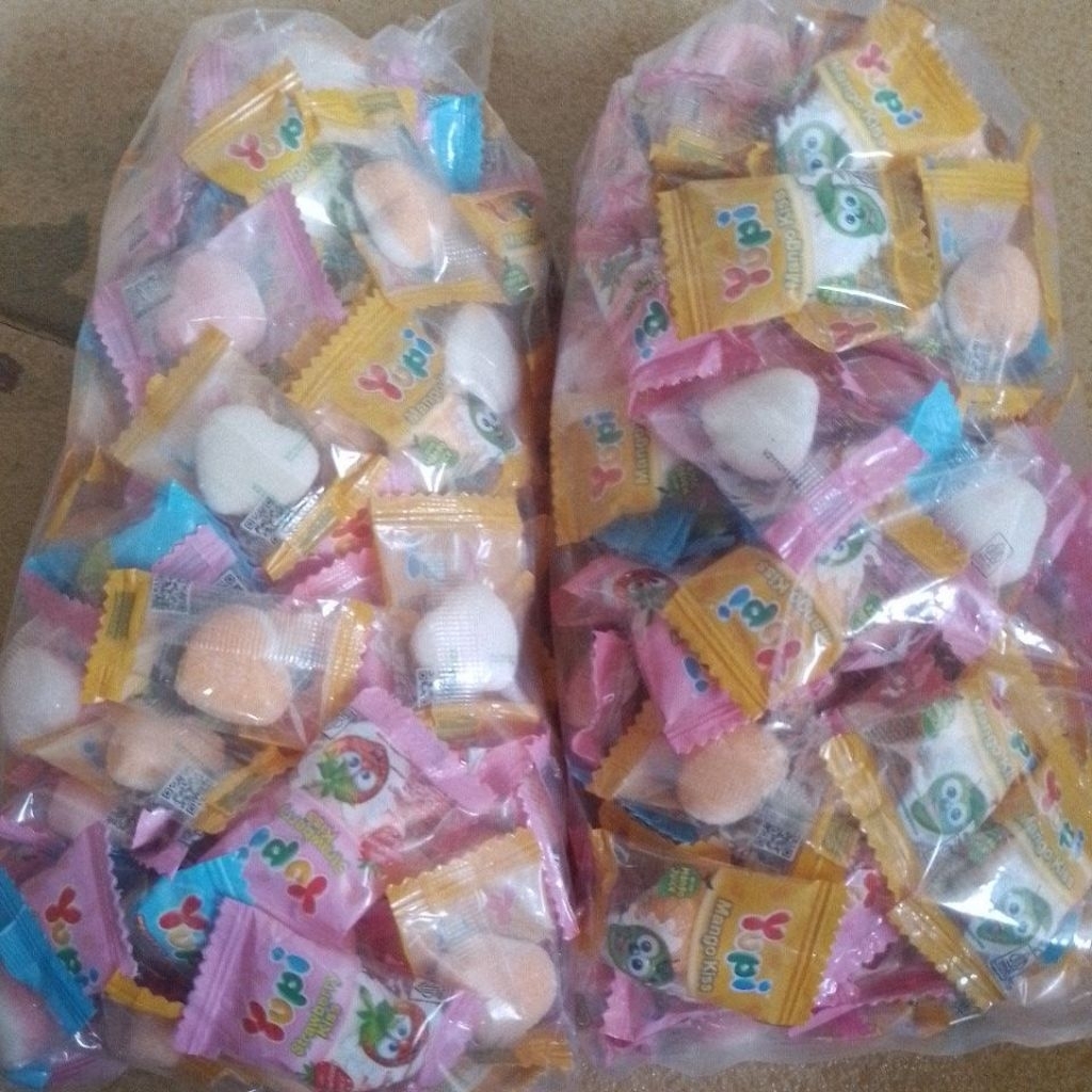 permen yupi 1 bungkus isi 100pcs 3rasa