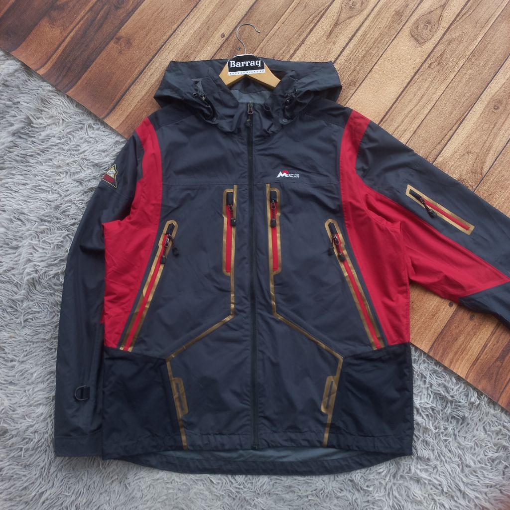 Jaket Outdoor Mountain Gear Blocktech Waterproof Saku Samping Blocktech Side Pocket MTX-Tex NOT Gore