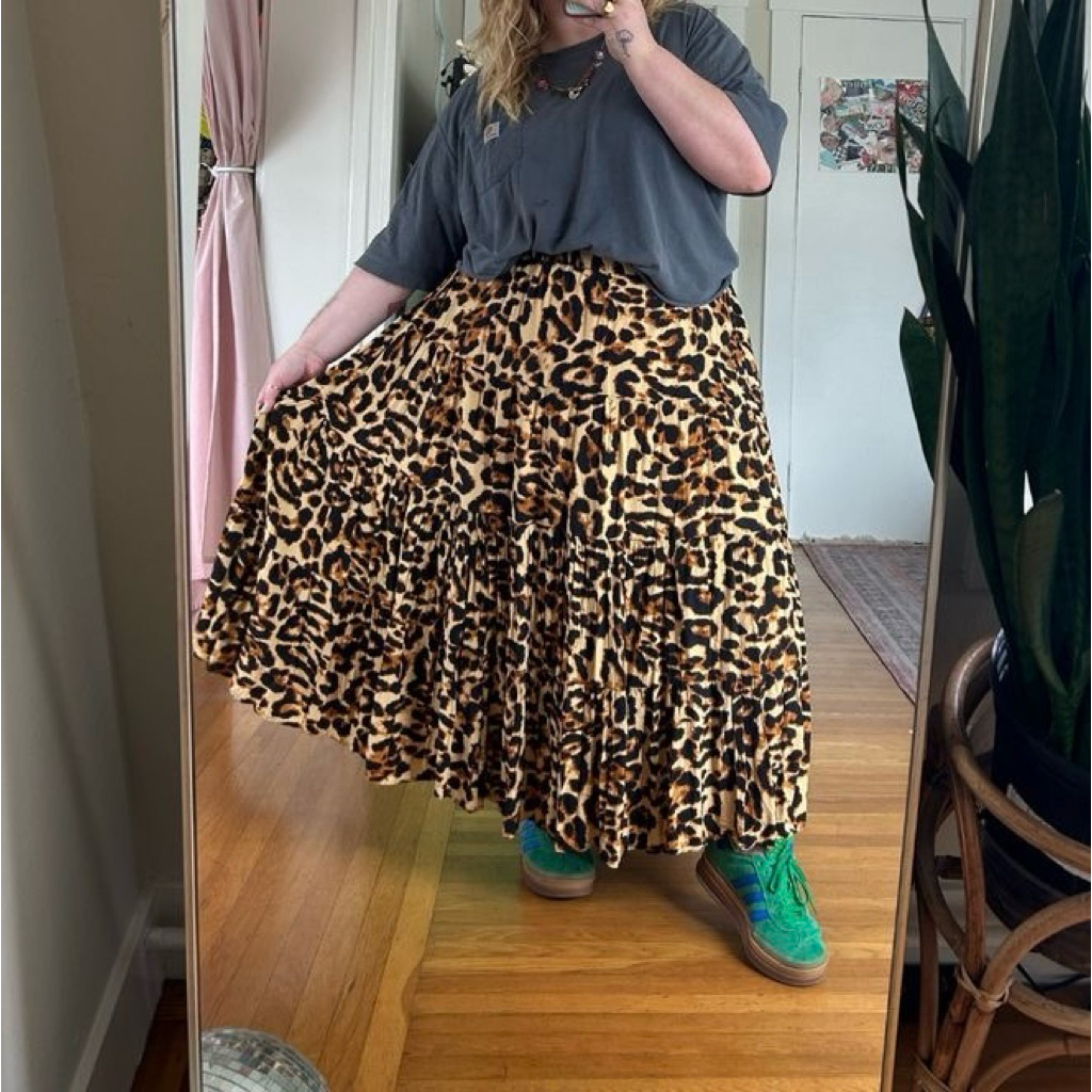 [BIGSIZE] Leopard Skirt by Wearing Basita (Rok leopard/ Rok besar/ Rok bigsize/ Rok Macan bigsize/ R