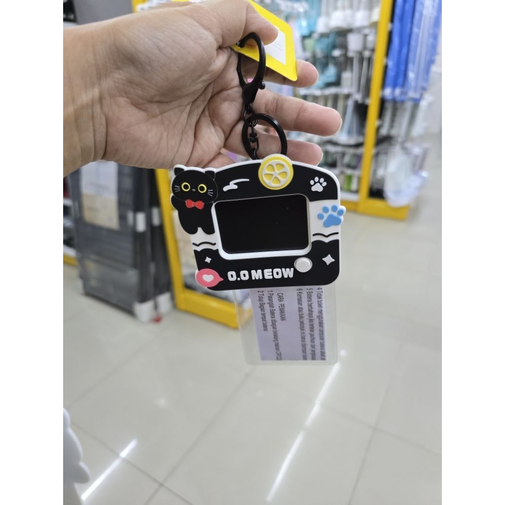 jastip mr DIY - oo meow black kitten gantungan kunci / keychain