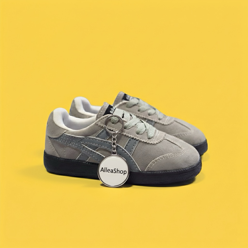 Sepatu Onitsuka Tiger Anak Tokuten Grey Suede