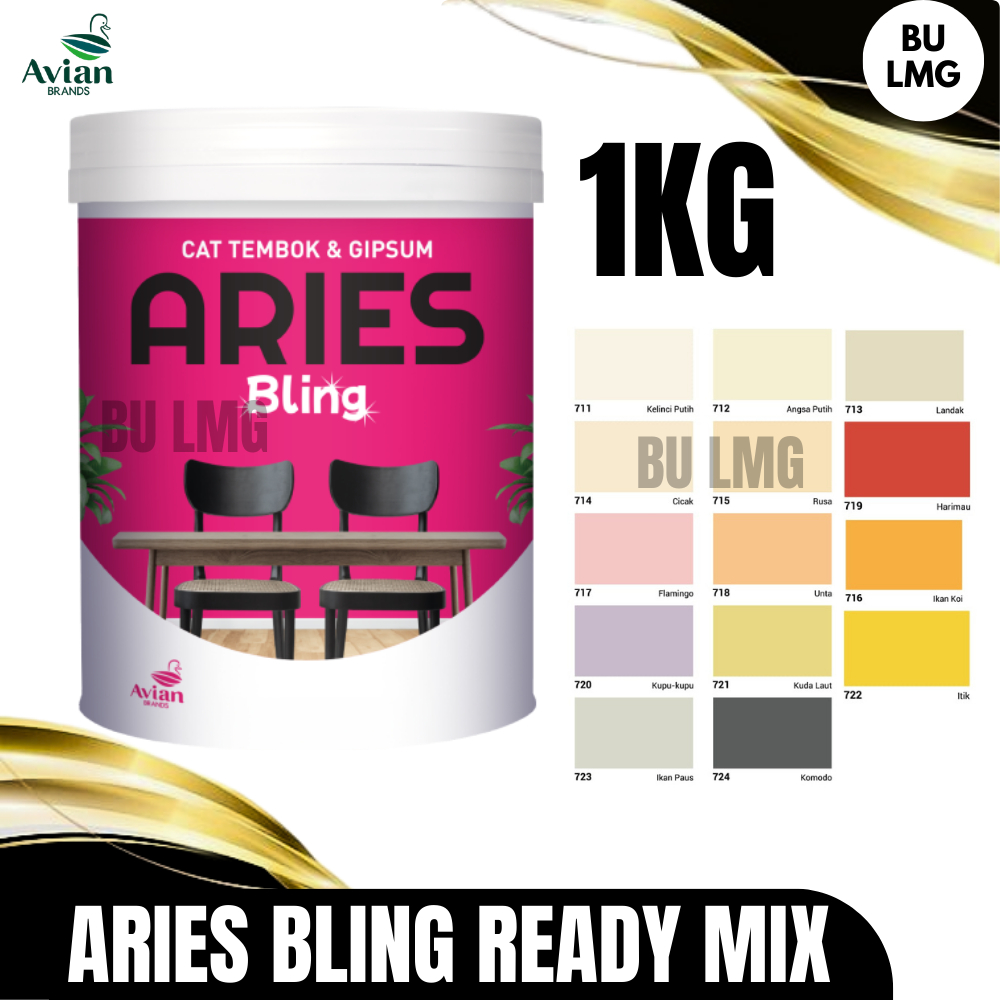 ARIES BLING 1Kg || Cat Tembok Interior Avian Brands || Cat Tembok Aries Bling (2/2)