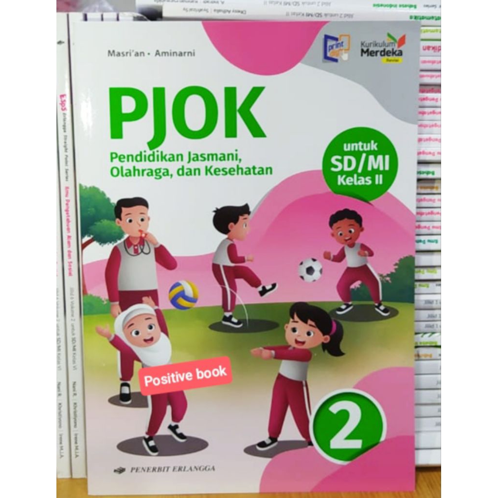 Buku PJOK Kelas 2 SD Kurikulum Merdeka Revisi Erlangga