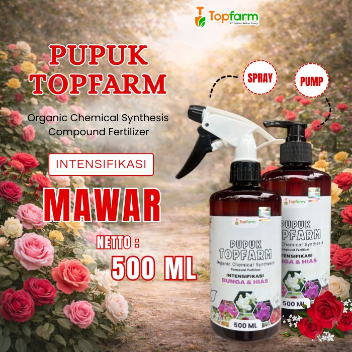 Pupuk Bunga Mawar / Pupuk Penyubur Bunga Mawar / Pupuk Pelebat Bunga Mawar / Pupuk TopFarm / Pupuk B