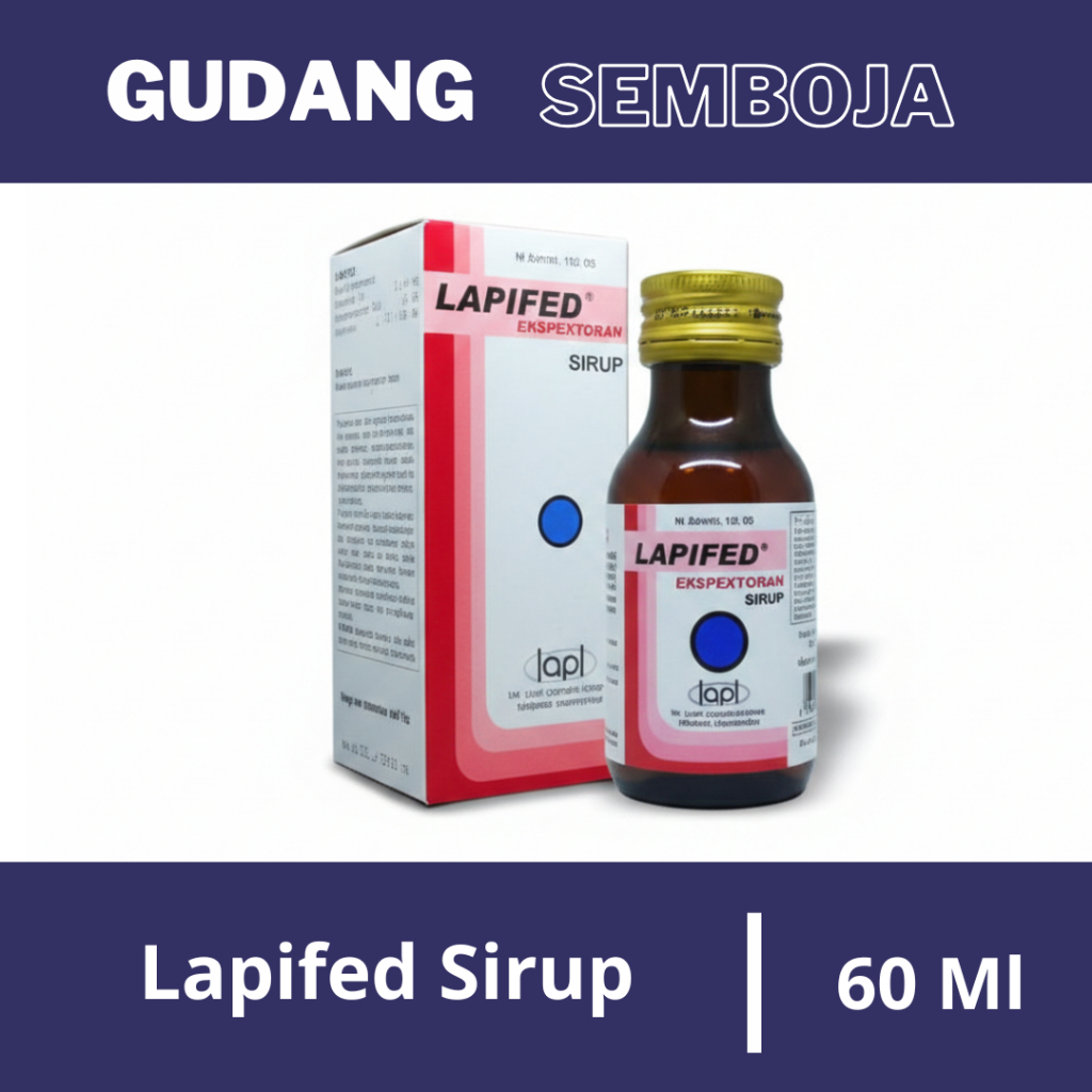 Lapifed Ekspektoran Sirup 60 Ml / Meringankan Batuk Berdahak Dan Pilek