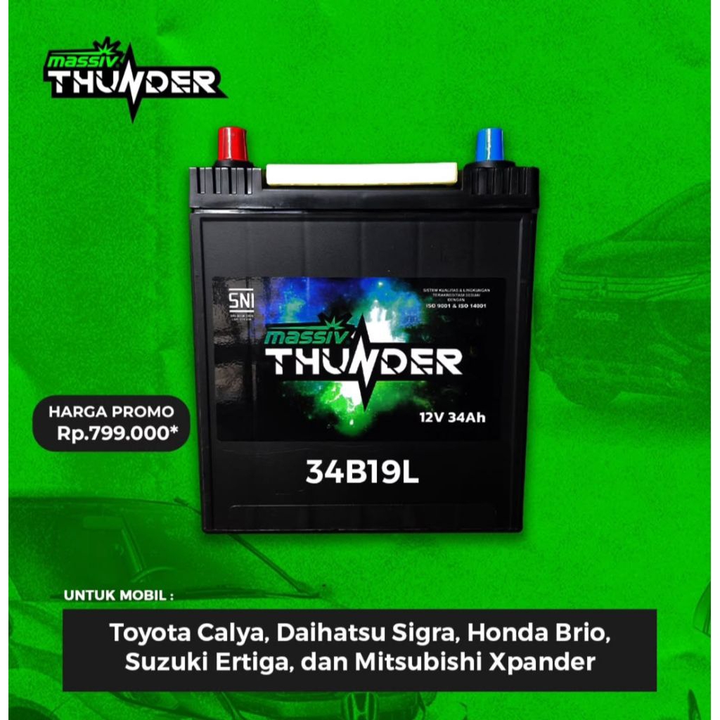 Aki Mobil Thunder MF 34B19 L