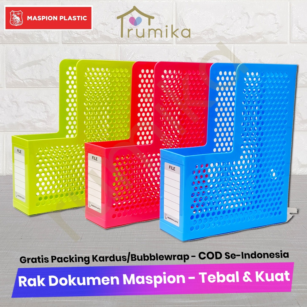 Maspion Rak Dokumen Fils Sys Bahan Plastik Tebal dan Kuat - Box File Kantor Dokumen Maspion