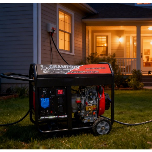 Genset Open 5000 Watt Solar Champion CEM8000D