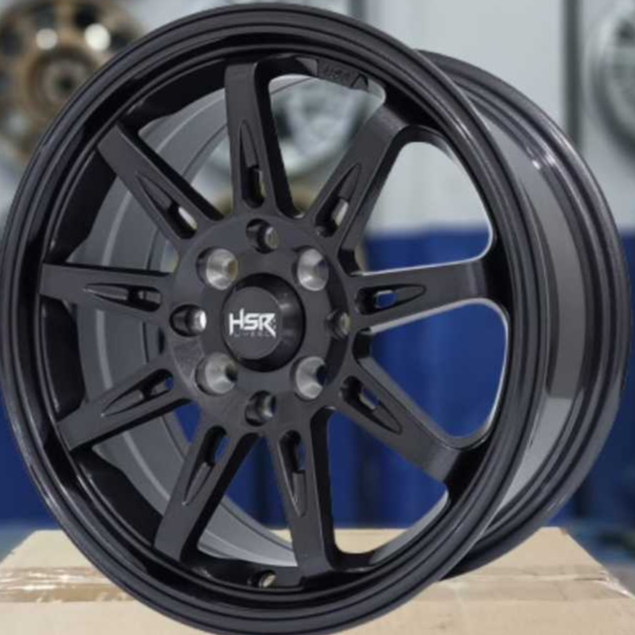 Velg Mobil Ring 15 Lubang 8 Type TIKALA HSR R15 ET40 || IRIDIUM GREY