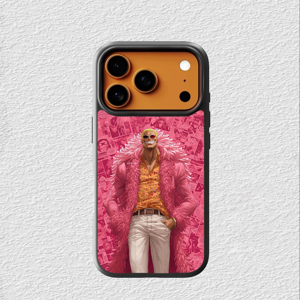 iPhone Case 16 15 14 13 12 11 X XR Xs 8 7 6 5 Plus Pro Max Softcase Donquixote Doflamingo One piece