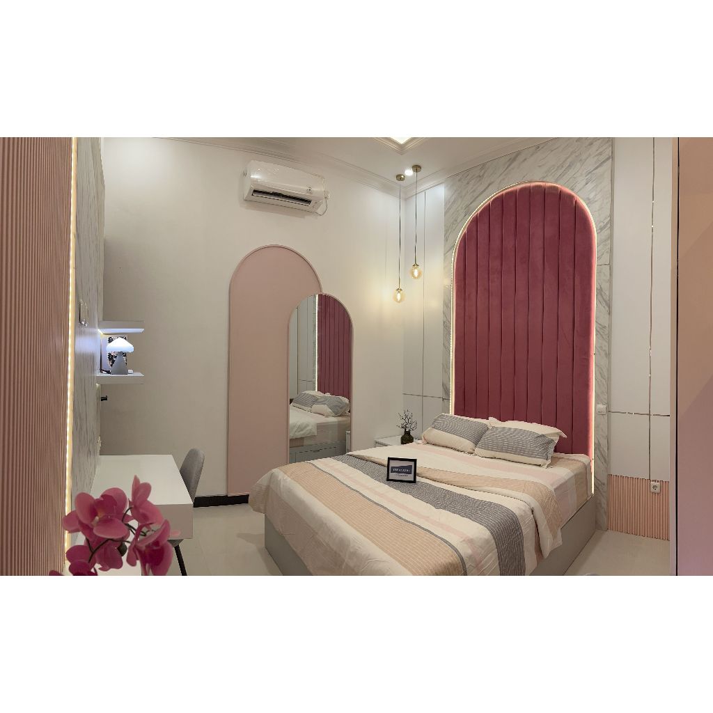 Bedroom Set Custom Multiplek HPL - Set Kamar Tidur Mewah Minimalis