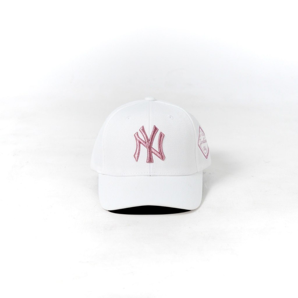 Topi MLB NY YANKEES OUTLINE ROSE GOLD WHITE CAP 100% ORIGINAL