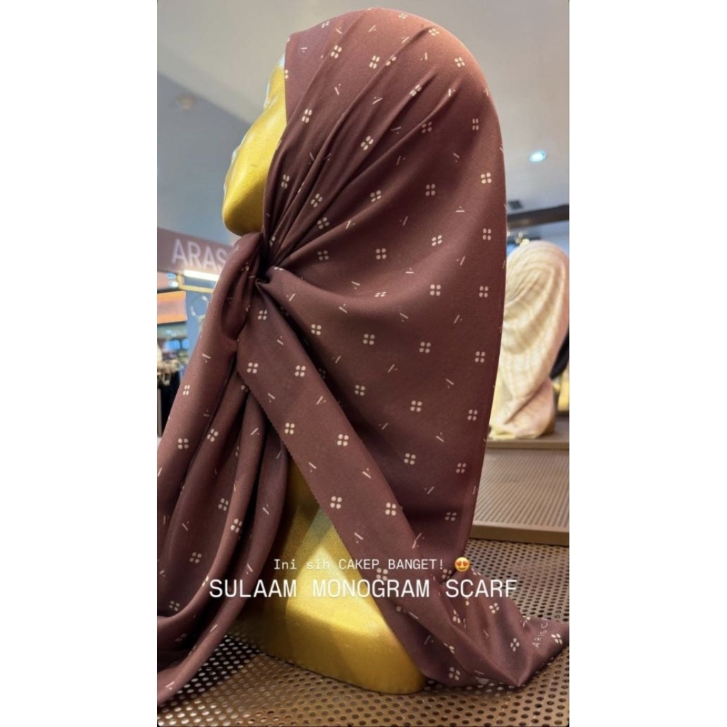 SULAAM MONOGRAM SCARF by ARASCARF