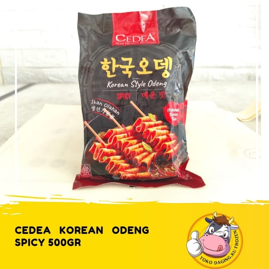 Cedea Korean Odeng Orginal & Spicy 480GR Halal Frozen Food Makanan Korean