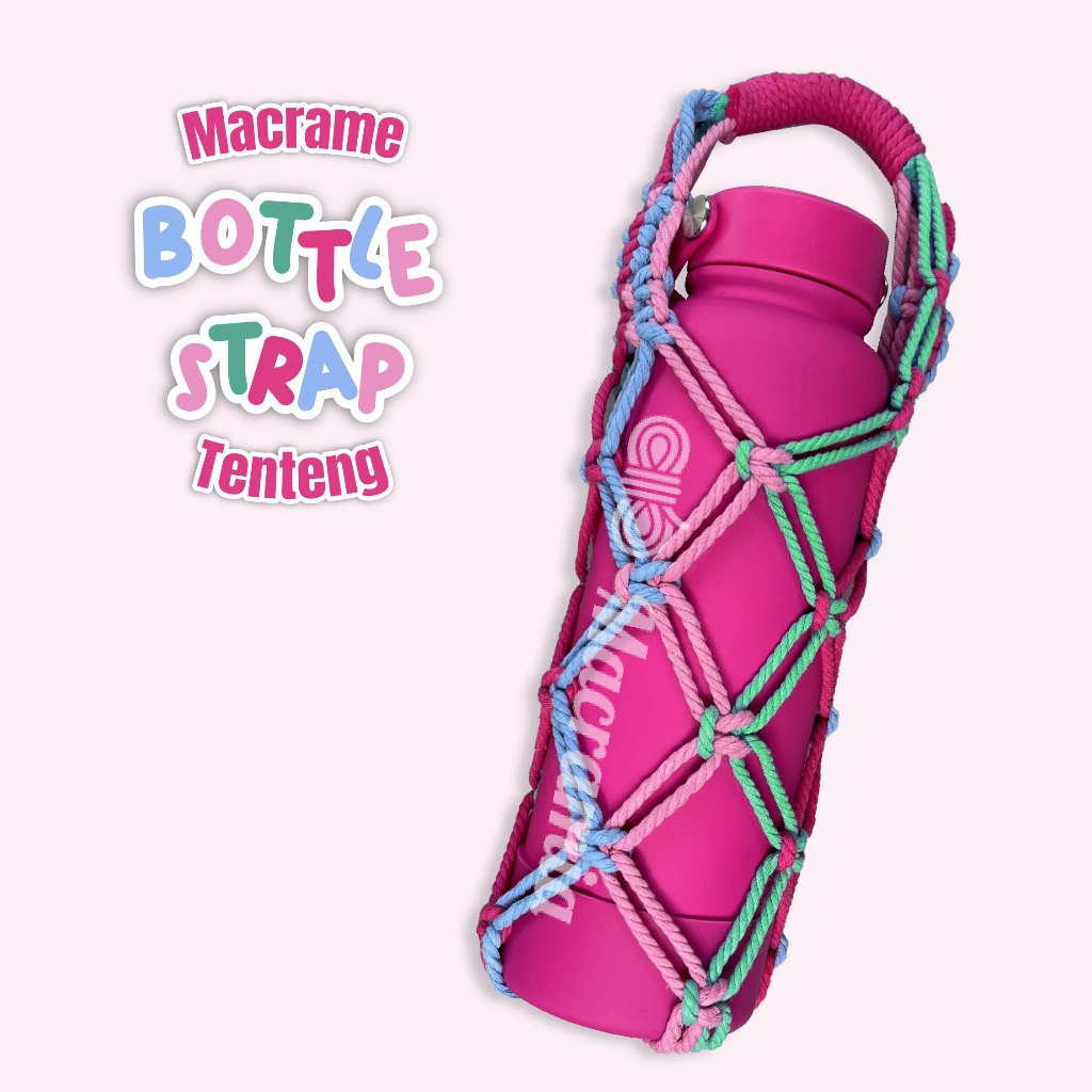 Sarung Botol | Strap Tumbler SB12C | Tas Botol Minum 1 Liter Tali Pendek | Tas Botol Minum Anak | Tu