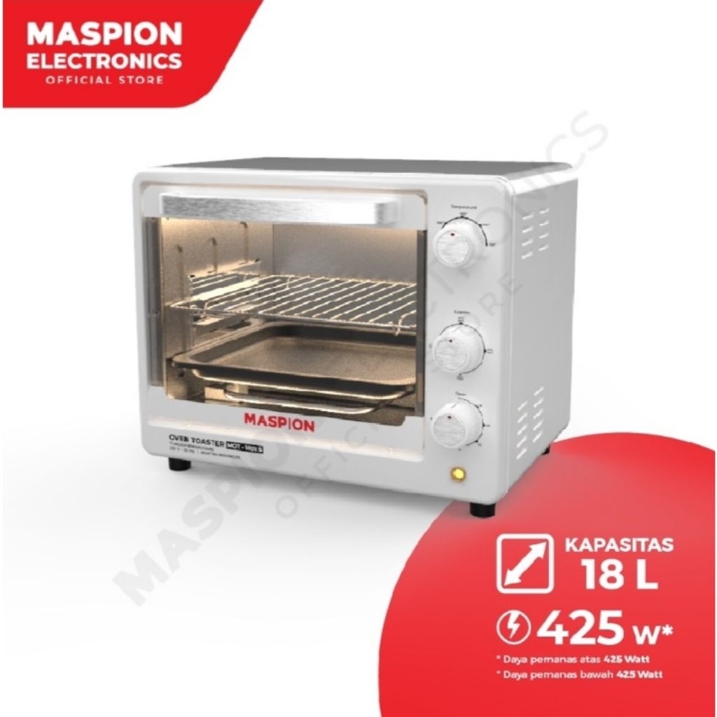 Oven Toaster Maspion MOT-1801 S Oven Pemanggang Grill Listrik MOT 1801 S  Oven Listrik Maspion MOT18
