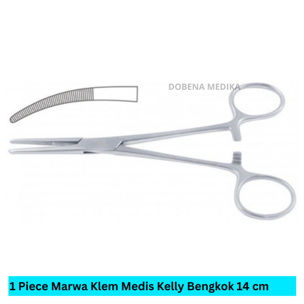 Klem Kelly Bengkok 14 cm / Klem Medis Bengkok