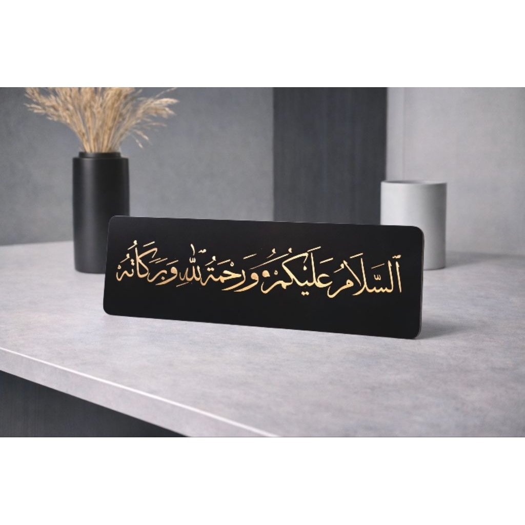 Hiasan Pintu Rumah Assalamualaikum bahasa arab / hiasan dinding