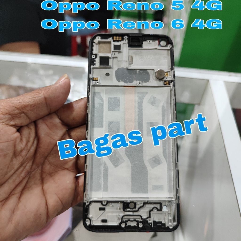 Frame Tatakan lcd Oppo Reno 5 4G / 6 4G ORI copotan