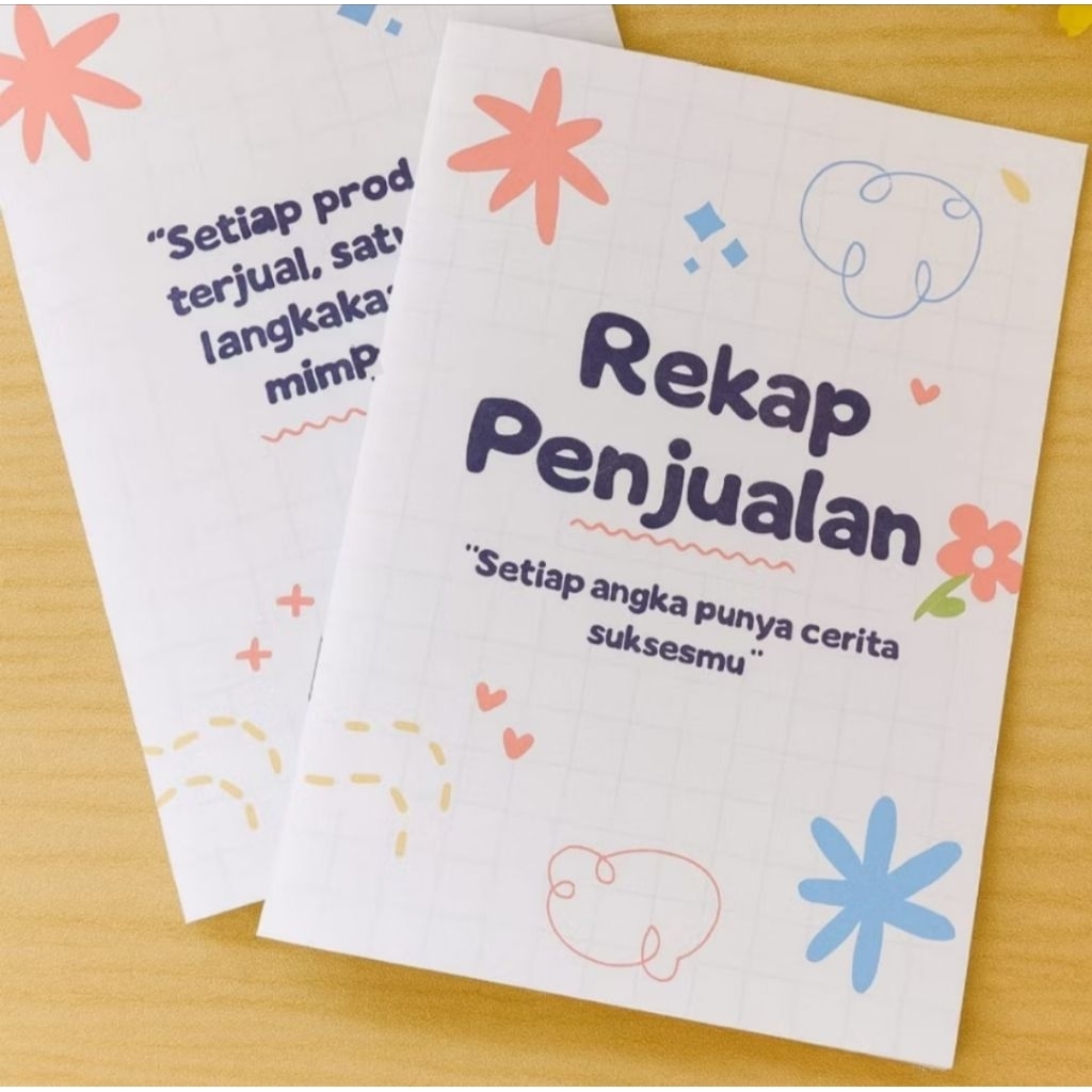 Buku Rekap Penjualan A5 - Catatan Harian Praktis untuk UMKM triancollectionpare