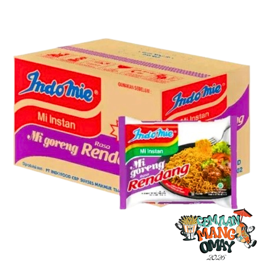 INDOMIE MIE GORENG RENDANG PADANG 1 dus isi 40 pcs TERMURAH DAN NIKMAT