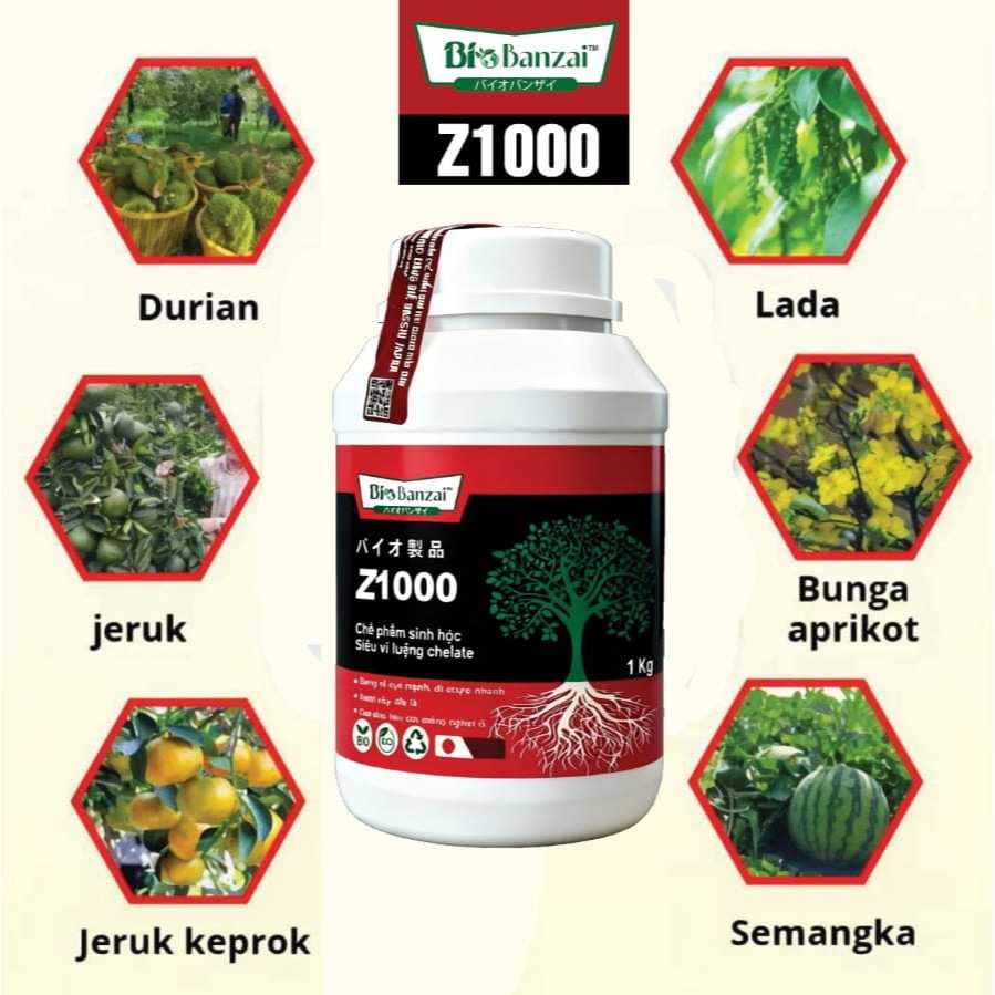 Bio banzai Z1000 Kemasan 1 kg pupuk organik jepang