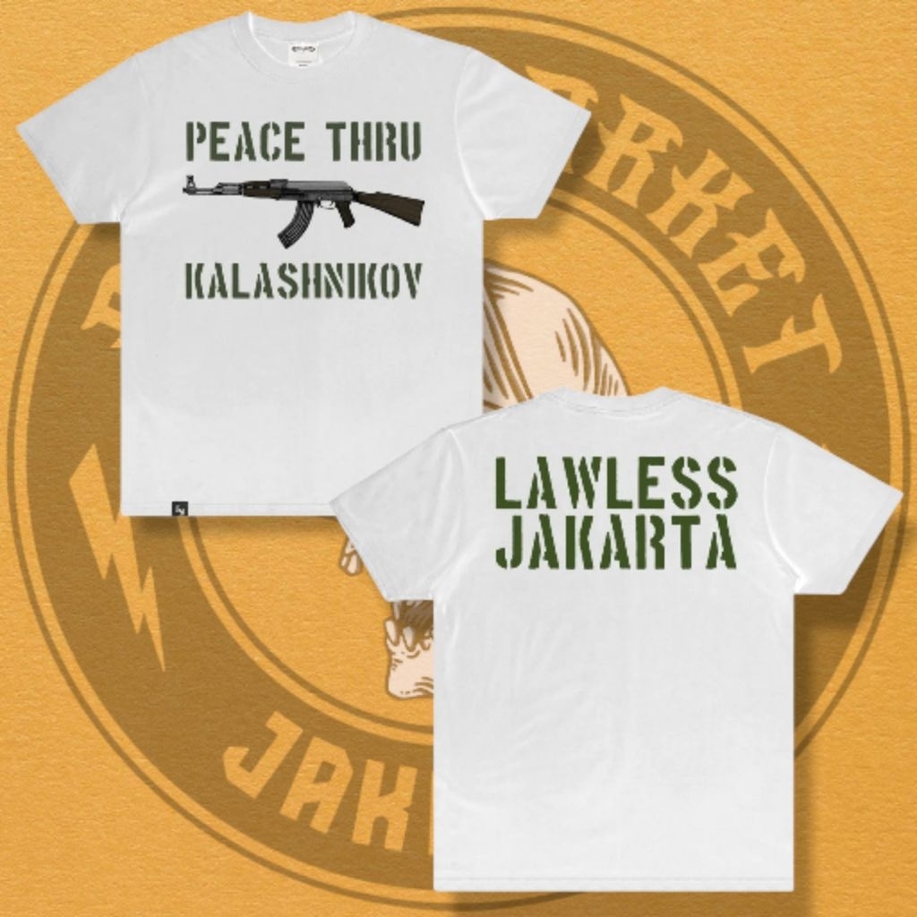 Lawless Jakarta - Kalashnikov White Tshirt
