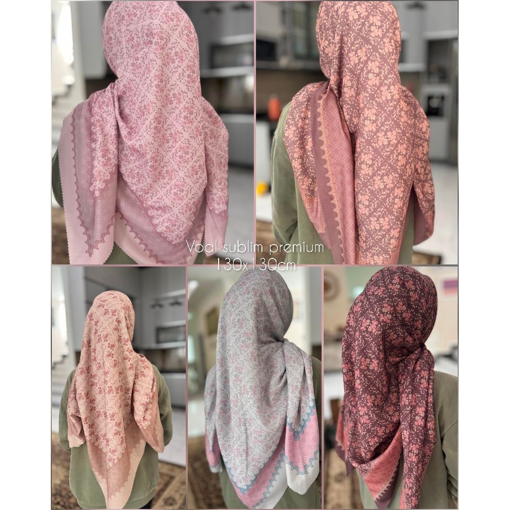 Hijab syar'i printing sublim