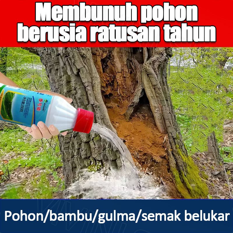 Racun Pohon + Akar Pembasmi Pohon Besar Ampuh Oba Pembunuh Pohon Besar Racun Rumput Tree Killer Racu