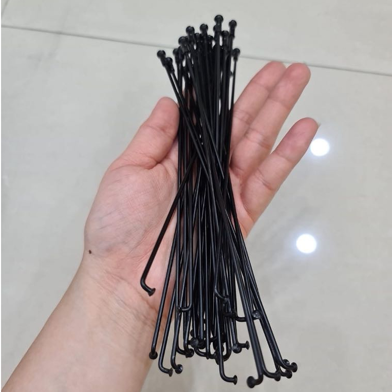 Jari jari sepeda Spoke sepeda  20inch  hitam 187mm per 36Pcs