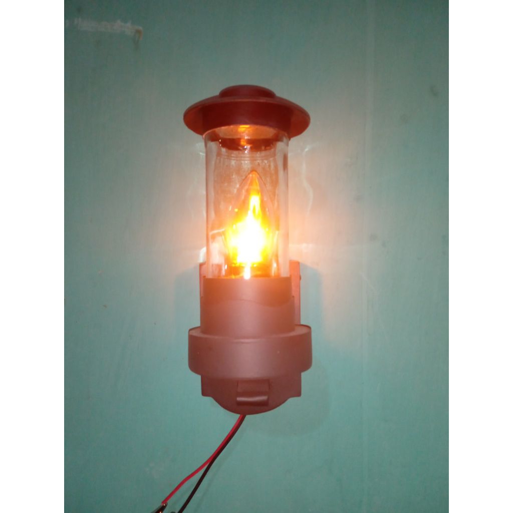 lampu hias dinding bohlam api