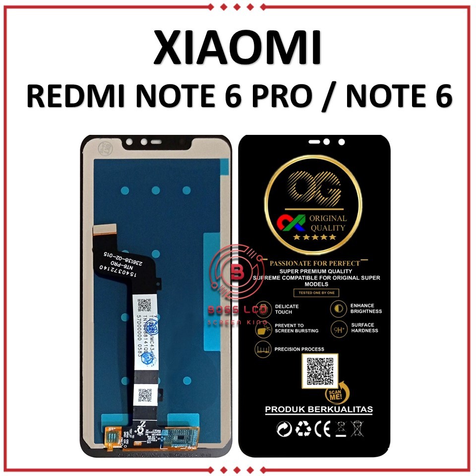 LCD TOUCHSCREEN XIAOMI REDMI NOTE 6 PRO / NOTE 6 ORIGINAL