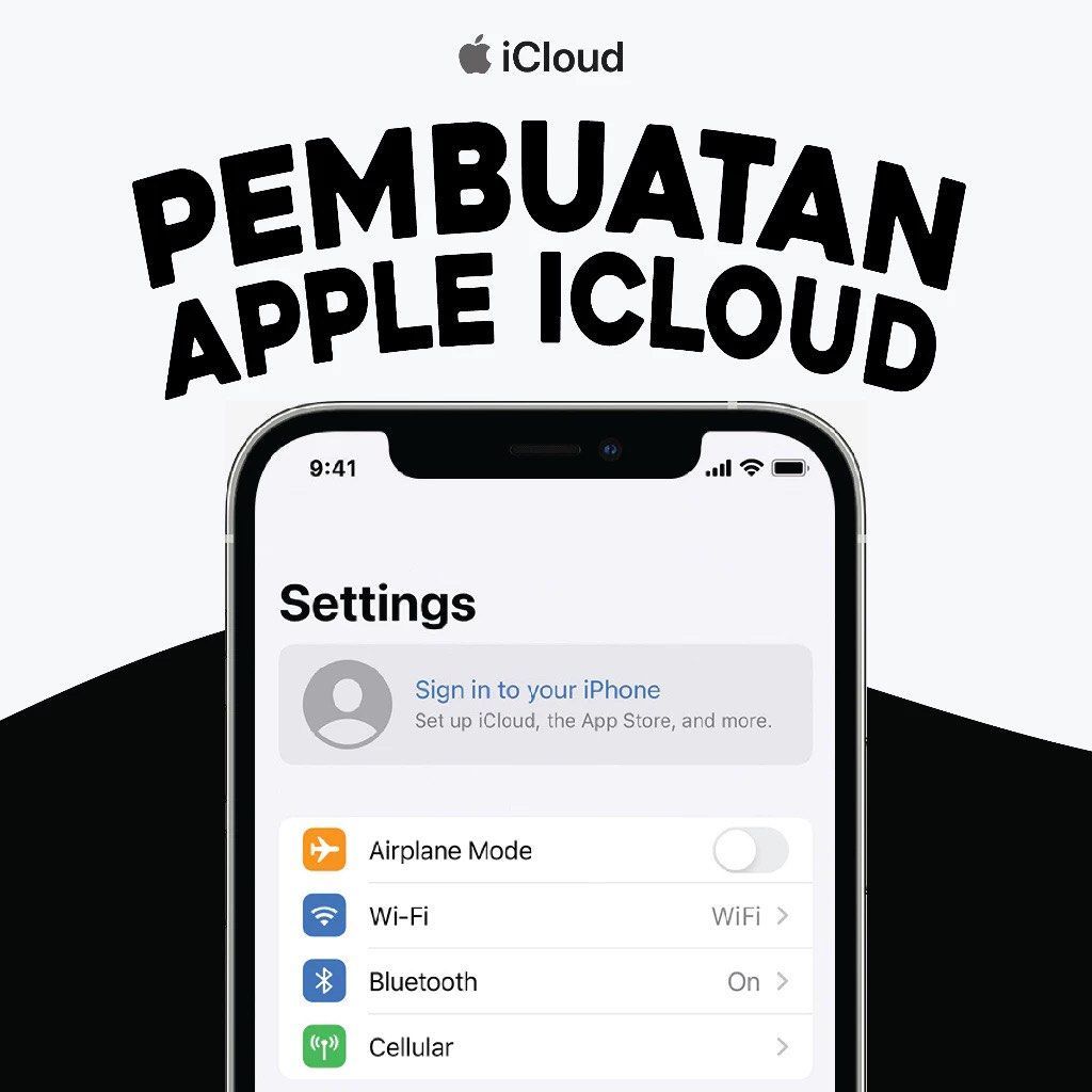 Apple id Akun icloud jasa pembuatan icloud bergaransi