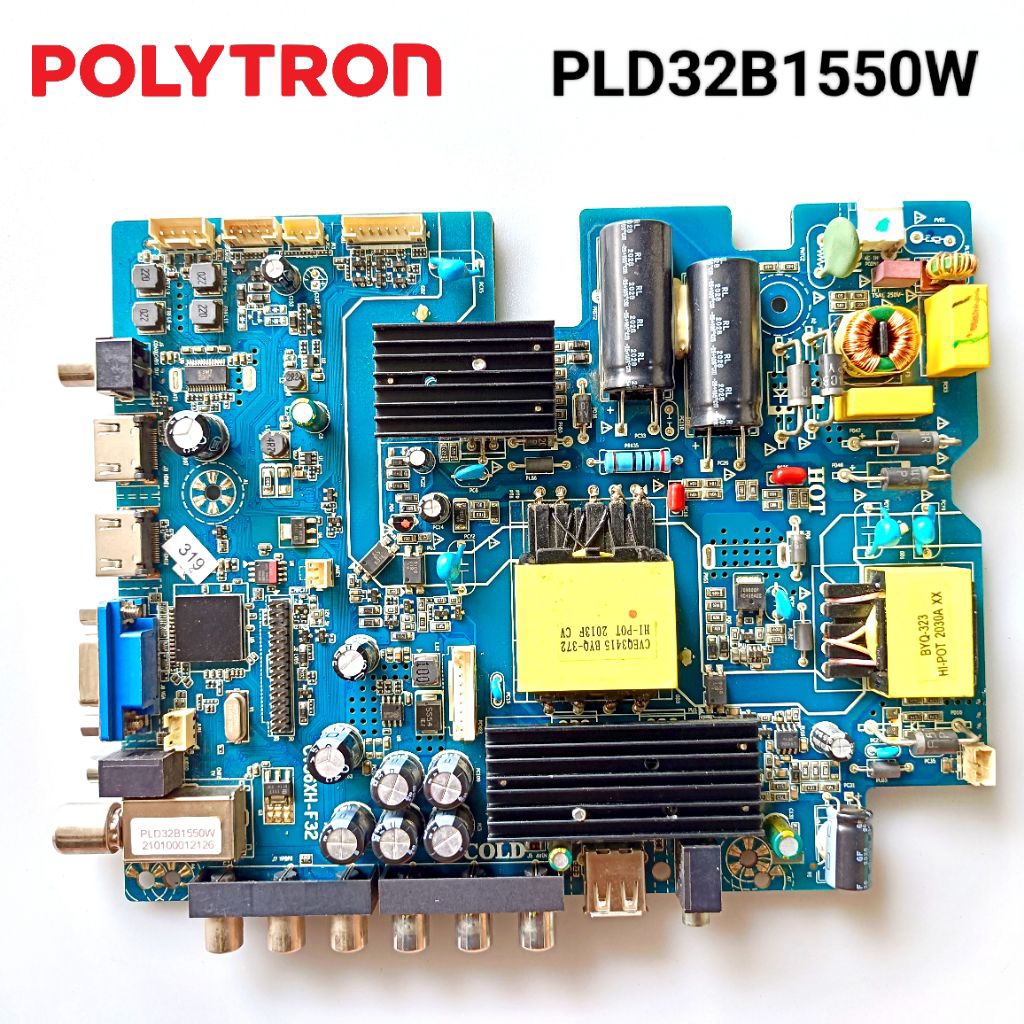 MB Polytron 32 inch PLD32B1550W PLD32B1551 PLD 32B1550 32B1551 32" PSU Board / part Mobo LED TV Orig