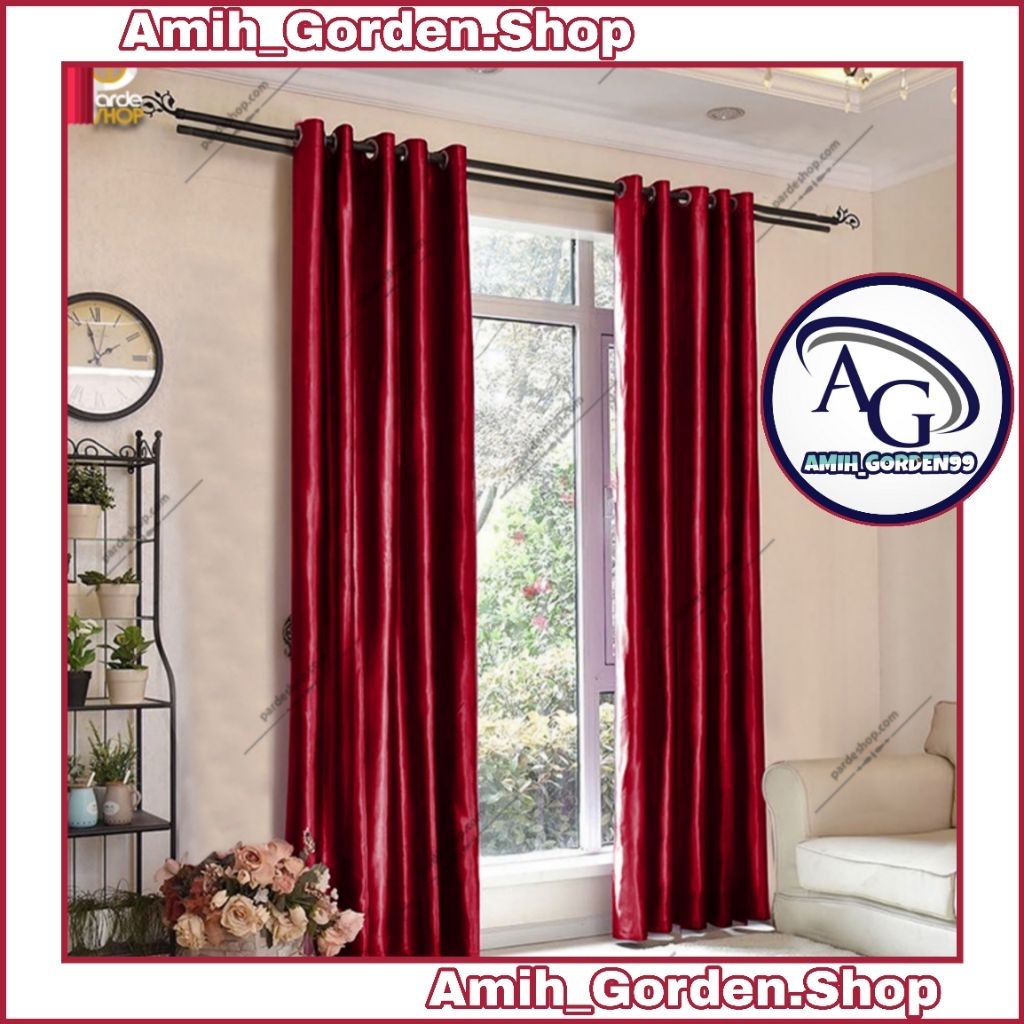 Gorden Blackout Polos Import Merah Maroon SUPER PREMIUM GRADE A - Korden Polos Smokring Silver FREE 