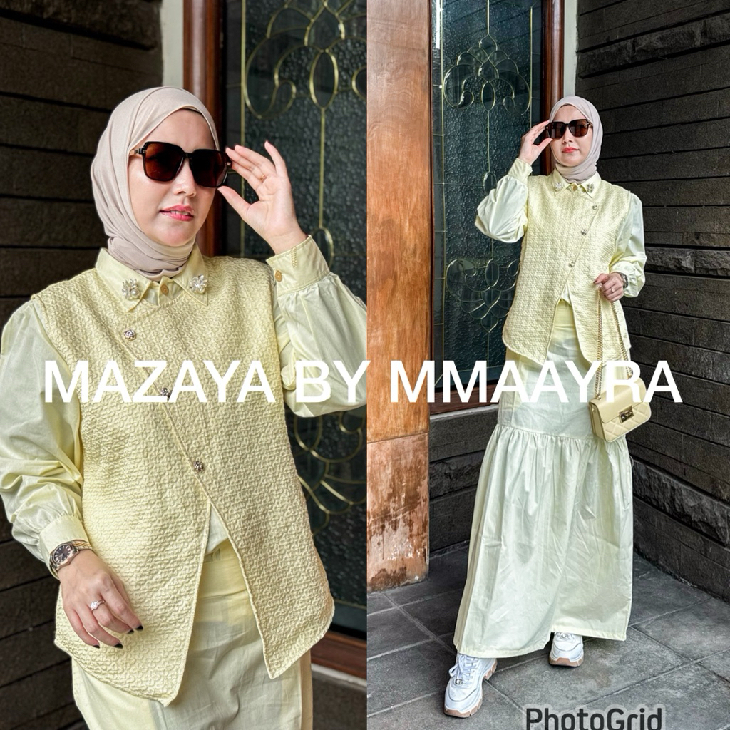 Mmaayra - MAZAYA BY MMAAYRA - Baju 3 in 1 baju setelan wanita kekinian terbaru