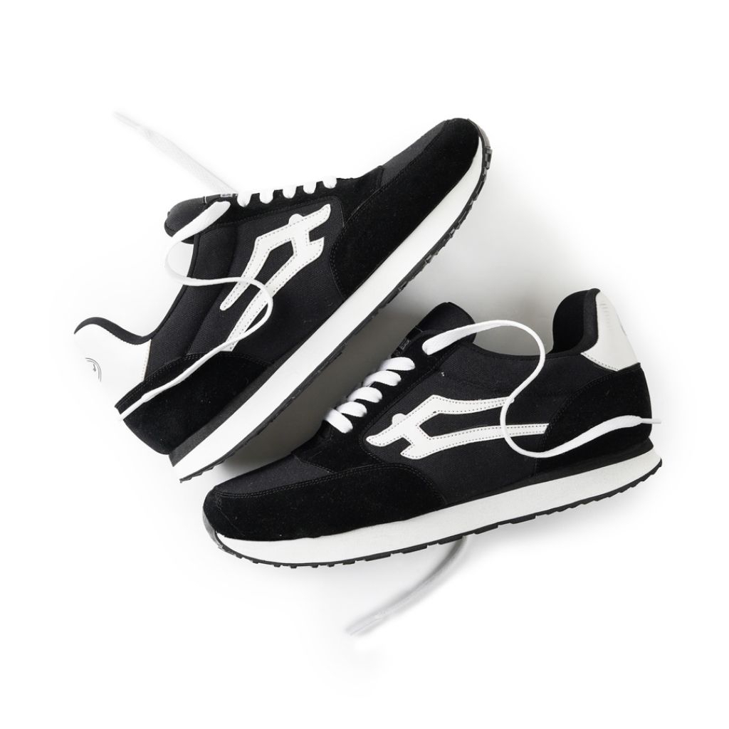 indetion Inward - Davin Black white Sepatu Pria Sneakers casual