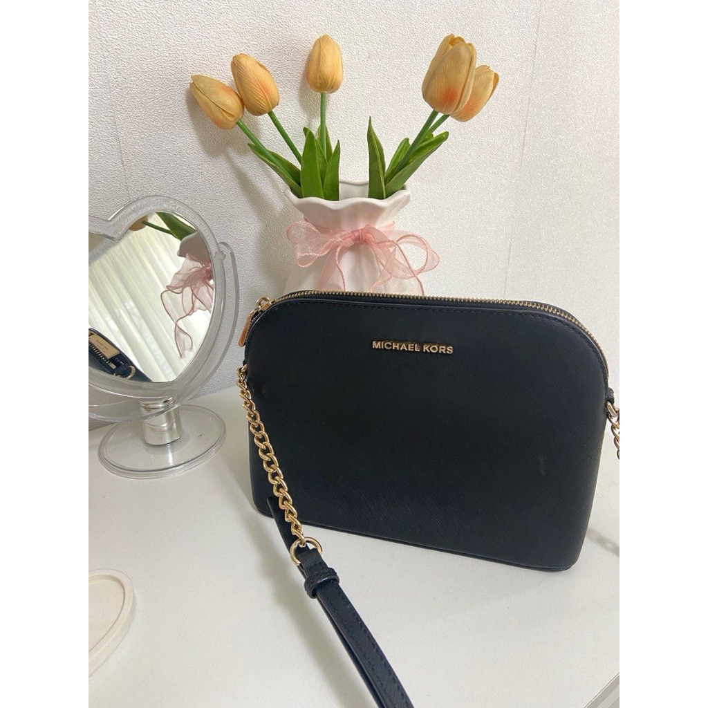 MK Cindy Dome Crossbody Bag Black (preloved)