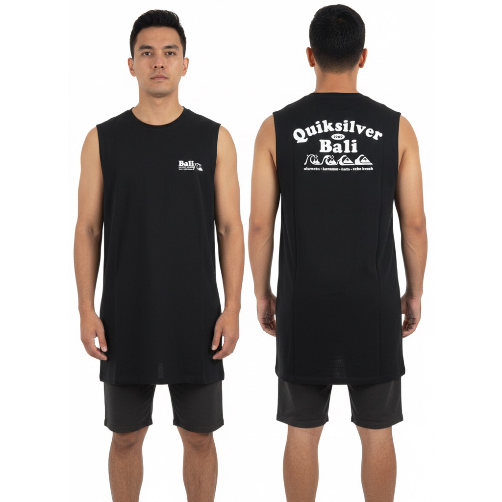 Baju singlet pria Quiksilver original size XL