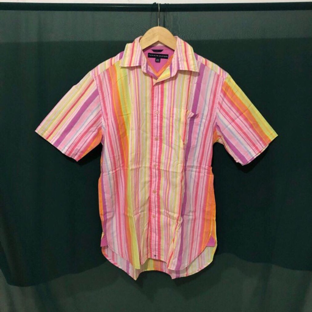 Kemeja TOMMY HILFIGER Multicolor Stripes [RARE]