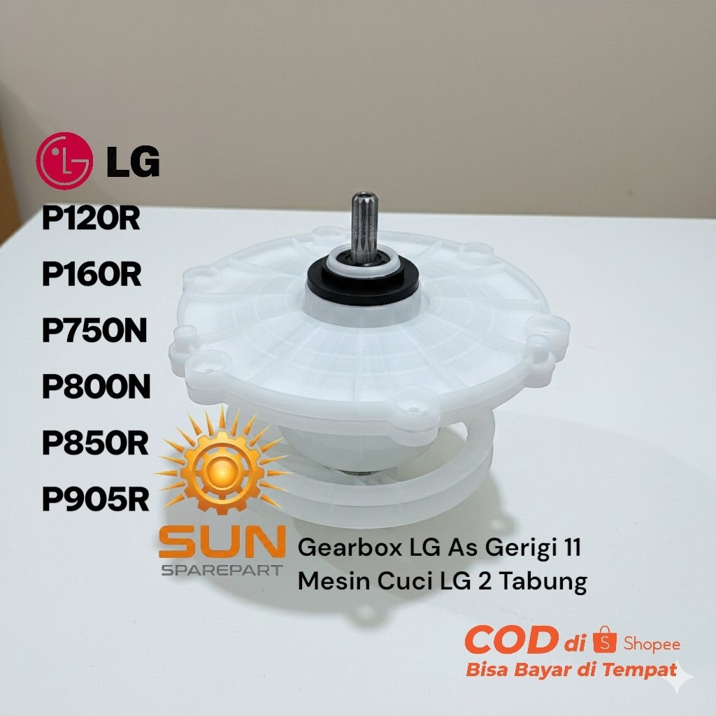 Gearbox LG As Gerigi 11/Gearbox Mesin cuci LG 2 Tabung P120R P160R P750N P800N P850R P905R