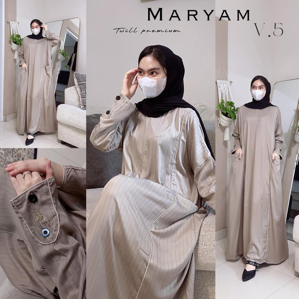 Daster Arab Ori FAIRUZ MARYAM MOTIF Twill Premium
