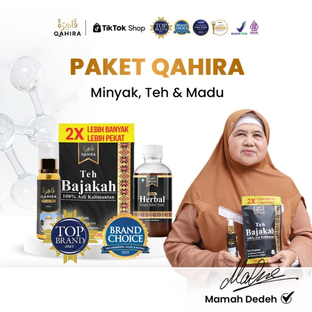 QAHIRA BAJAKAH-VARIAN LENGKAP-UNTUK BANTU ATASI BENJOLAN LIPOMA, TIROID, DAN