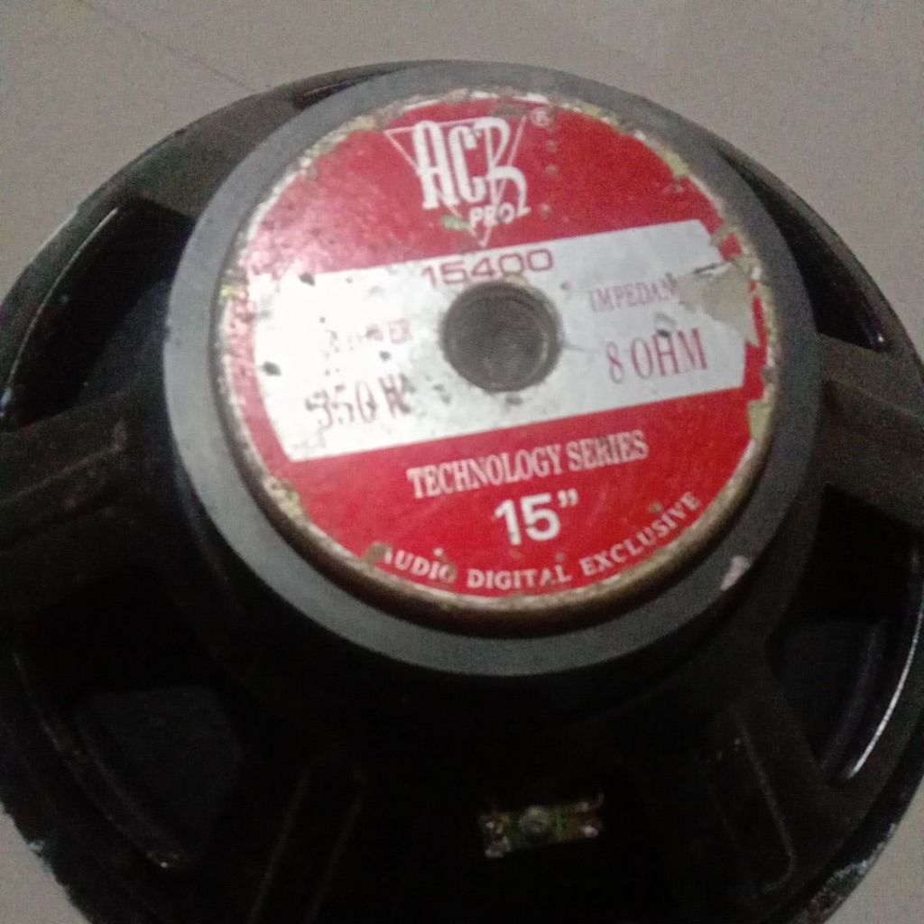 Speaker Full Range Black Spider 15 Inch 15500 MB - 600W, Sensitivitas Tinggi, Impedansi 8 Ohm