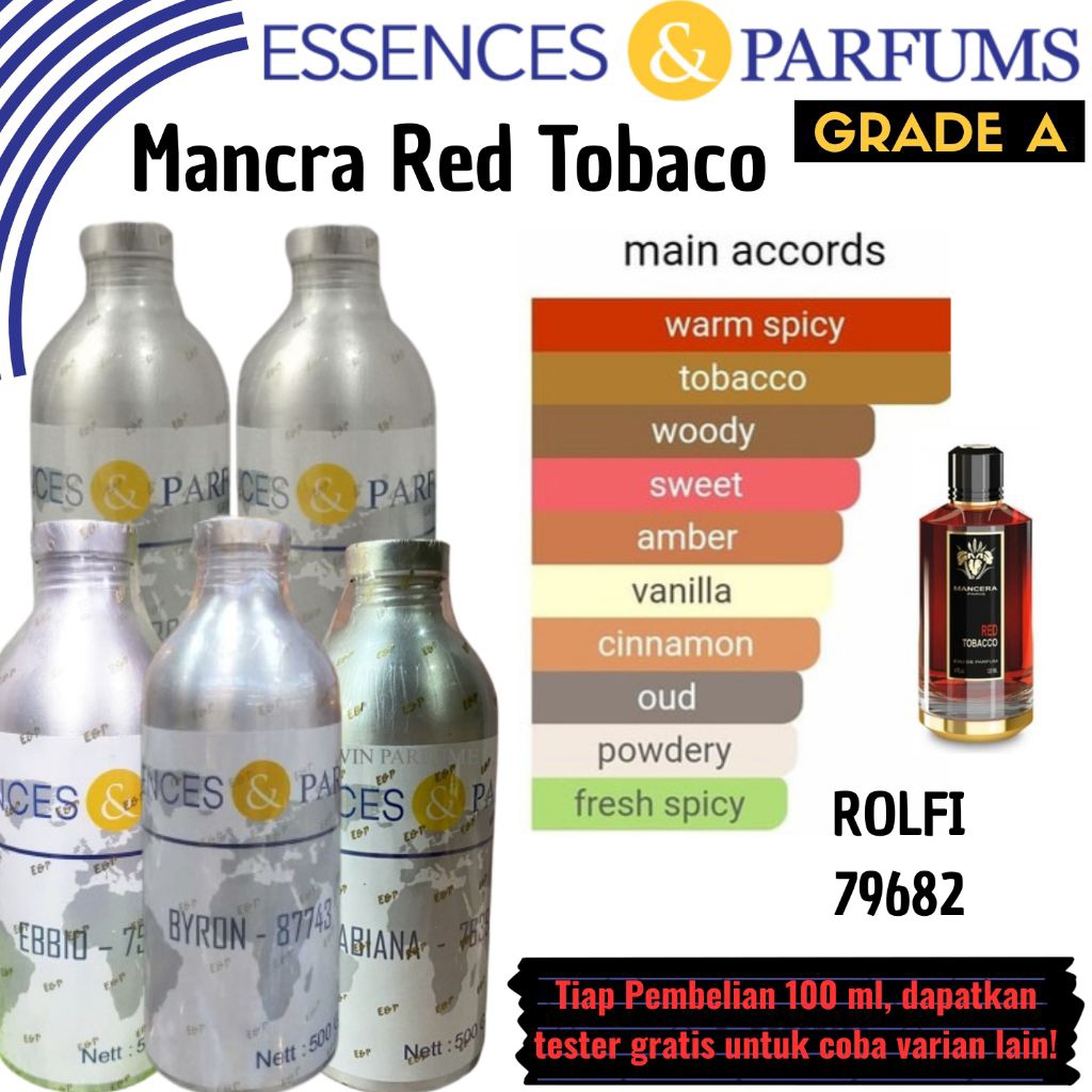 Bibit parfum repacking 100 ML parfume bibit luzi parfarome kualitas bibit parfum red tobaco bibit pa