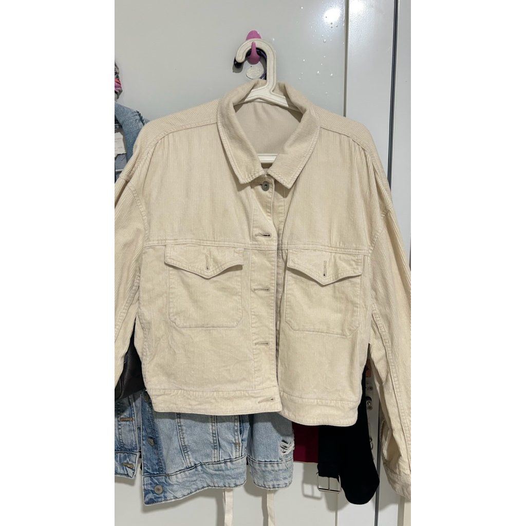 Uniqlo Jacket Corduroy Cream