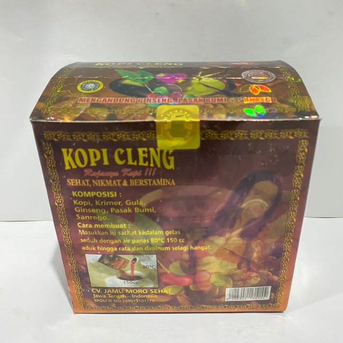 10 Sachet Kopi Cleng Original - Membantu Meningkatkan Stamina
