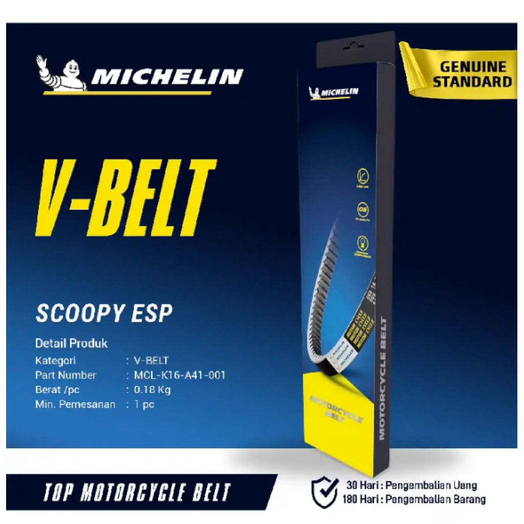 V-belt Michelin scoopy k16 original