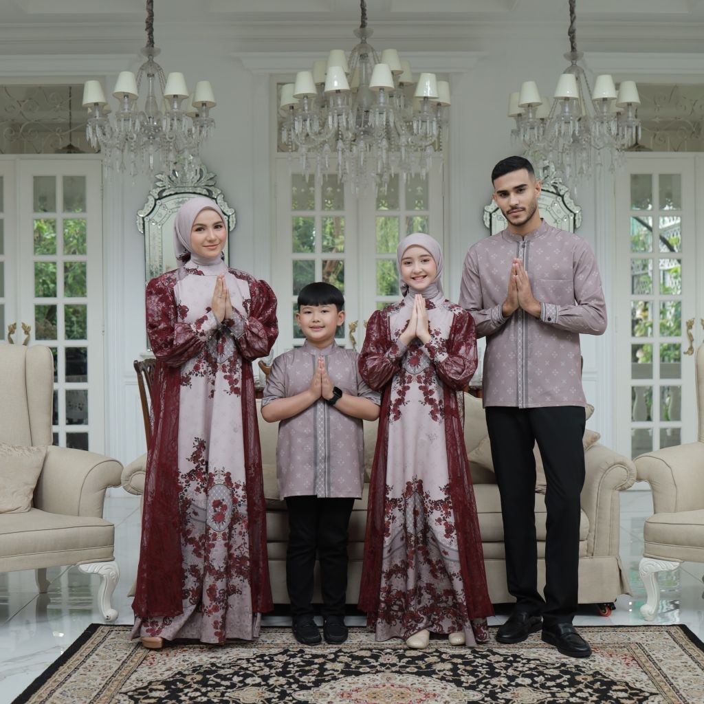 RAMA SERIES by RAINA PASHION sarimbit lebaran sarimbit keluarga new lusy gamis terbaru ready siap ki